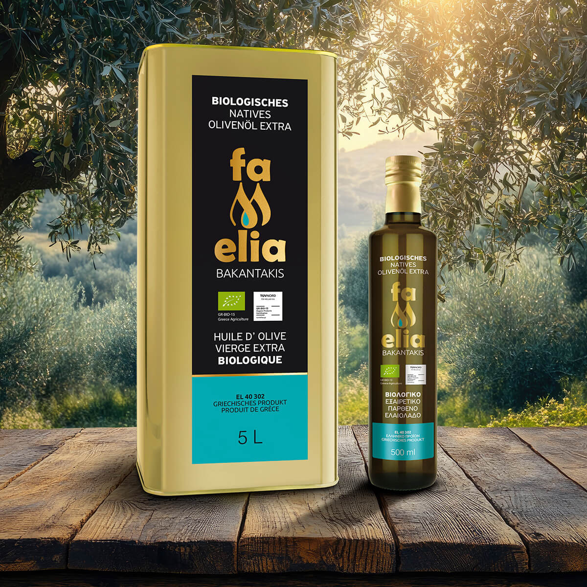 FAMELIA-OLIVE-BAKANTAKIS-Extra-Virgin-Olive-5L-&-500ml-ΒΙΟ-new-TUV